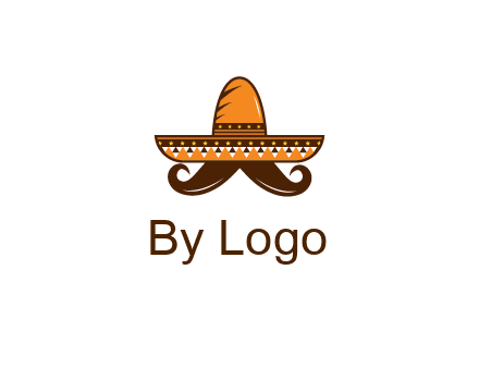 Mexican hat with big moustache