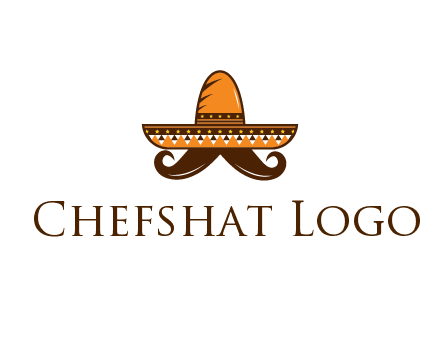 Mexican hat with big moustache