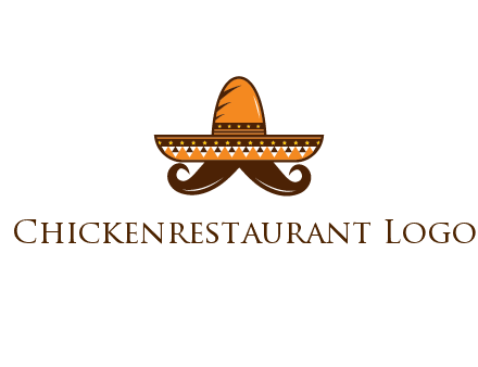 Mexican hat with big moustache