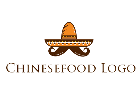 Mexican hat with big moustache