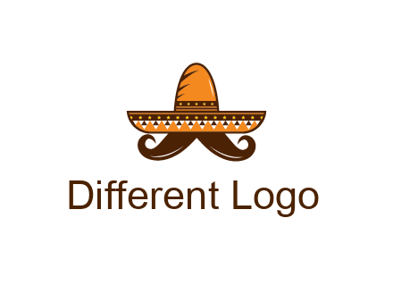 Mexican hat with big moustache