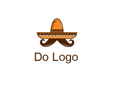 Mexican hat with big moustache