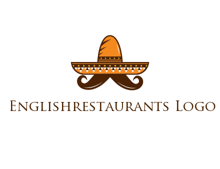 Mexican hat with big moustache