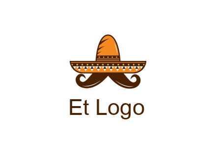 Mexican hat with big moustache