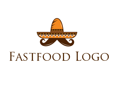Mexican hat with big moustache