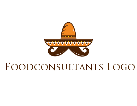 Mexican hat with big moustache