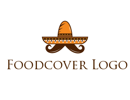 Mexican hat with big moustache
