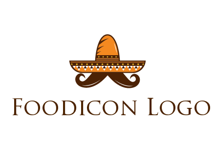 Mexican hat with big moustache