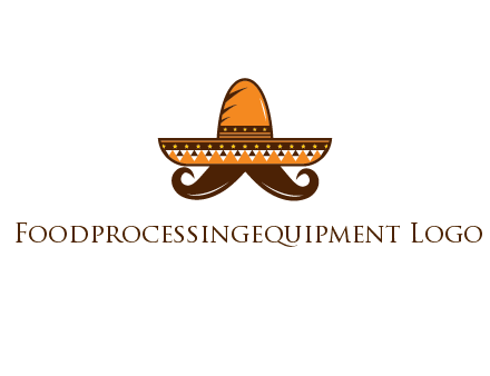 Mexican hat with big moustache
