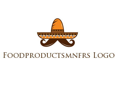 Mexican hat with big moustache