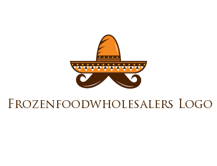 Mexican hat with big moustache