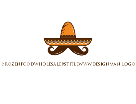 Mexican hat with big moustache