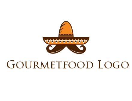 Mexican hat with big moustache