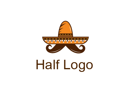 Mexican hat with big moustache