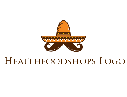 Mexican hat with big moustache
