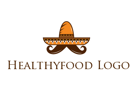 Mexican hat with big moustache