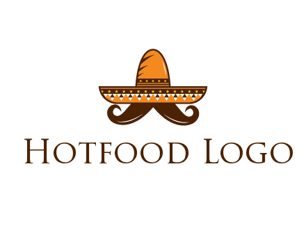 Mexican hat with big moustache