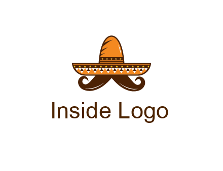 Mexican hat with big moustache
