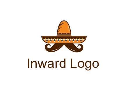 Mexican hat with big moustache