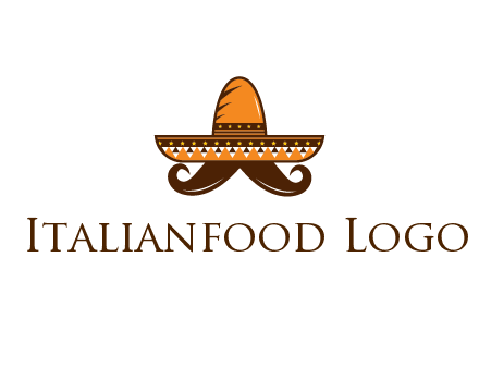 Mexican hat with big moustache