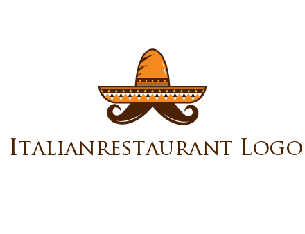 Mexican hat with big moustache
