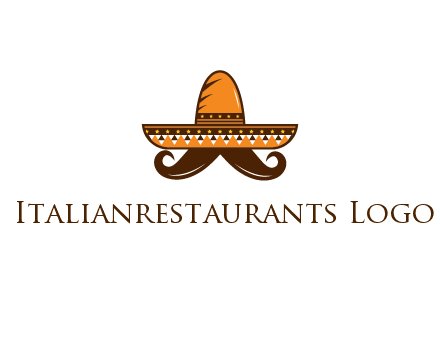 Mexican hat with big moustache
