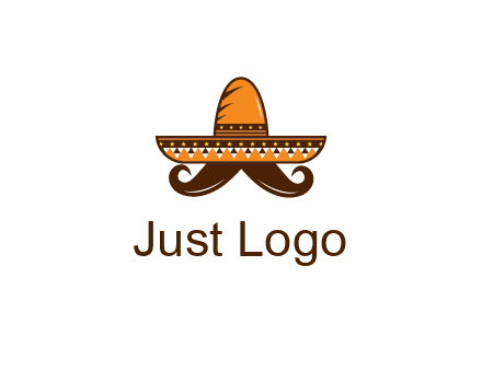 Mexican hat with big moustache