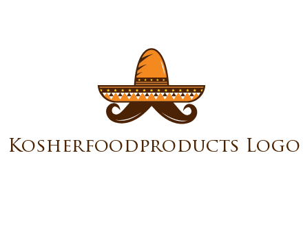 Mexican hat with big moustache