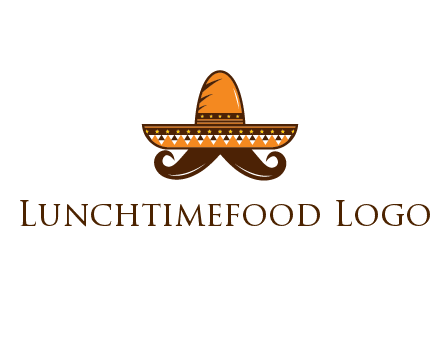Mexican hat with big moustache