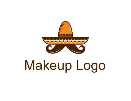 Mexican hat with big moustache