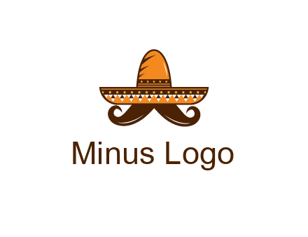 Mexican hat with big moustache
