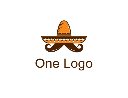 Mexican hat with big moustache