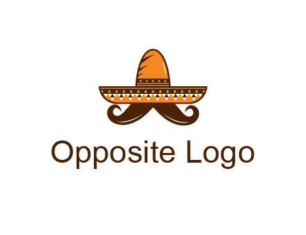 Mexican hat with big moustache