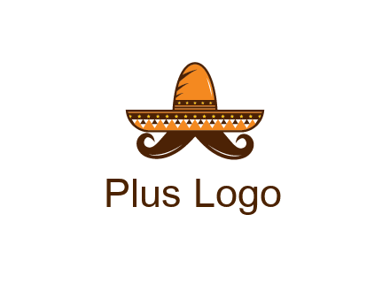 Mexican hat with big moustache