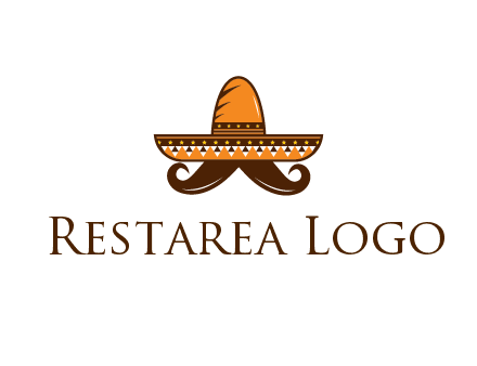 Mexican hat with big moustache
