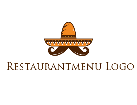 Mexican hat with big moustache