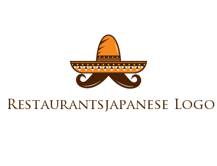 Mexican hat with big moustache