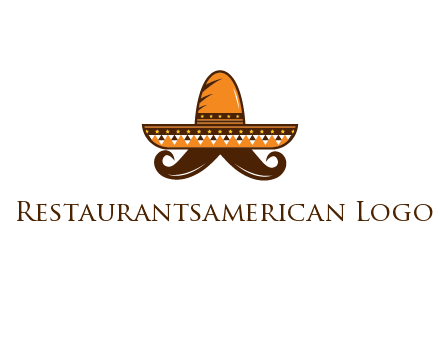 Mexican hat with big moustache