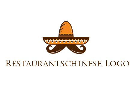 Mexican hat with big moustache
