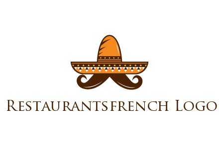 Mexican hat with big moustache