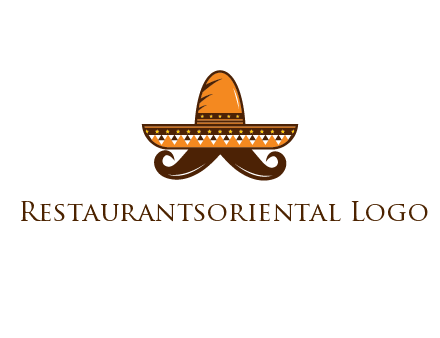 Mexican hat with big moustache