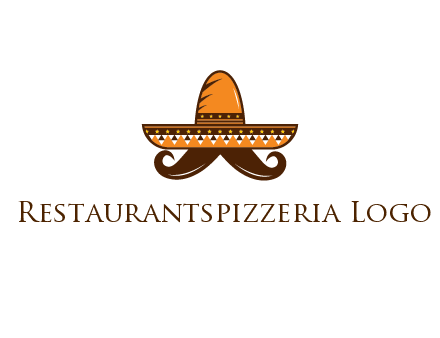 Mexican hat with big moustache