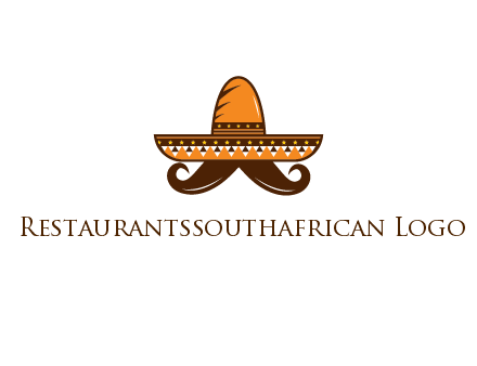 Mexican hat with big moustache