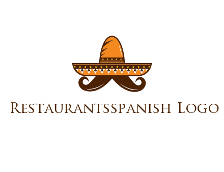 Mexican hat with big moustache