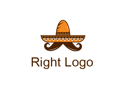 Mexican hat with big moustache