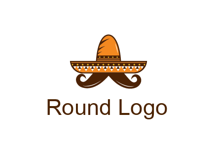 Mexican hat with big moustache