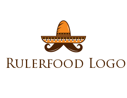 Mexican hat with big moustache