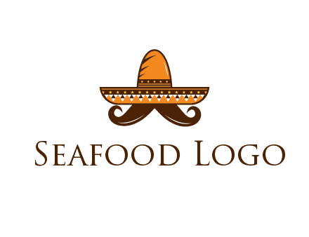 Mexican hat with big moustache