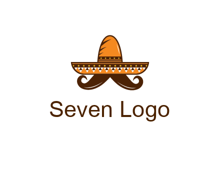 Mexican hat with big moustache