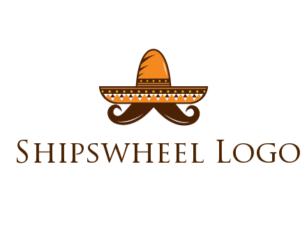 Mexican hat with big moustache